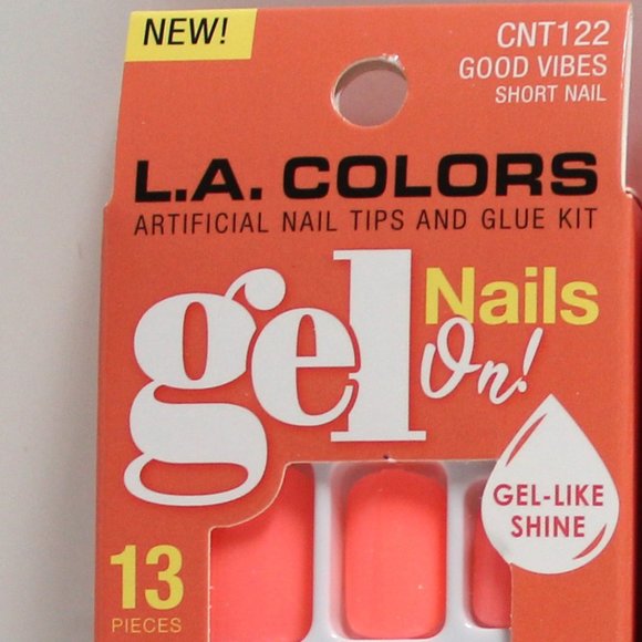 L.A. Colors Artificial Nail Tips - 3 Pack - Good Vibes, Flashy, Chill Out Colors - Picture 10 of 13